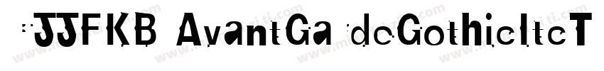 CJJFKB AvantGardeGothicItcT Bold字体转换